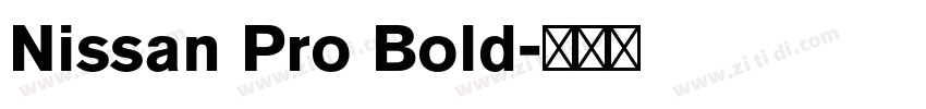Nissan Pro Bold字体转换 Nissan Pro Bold字体转换
